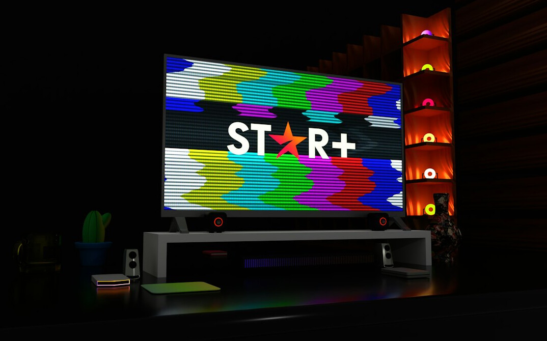 colorful tv show scene